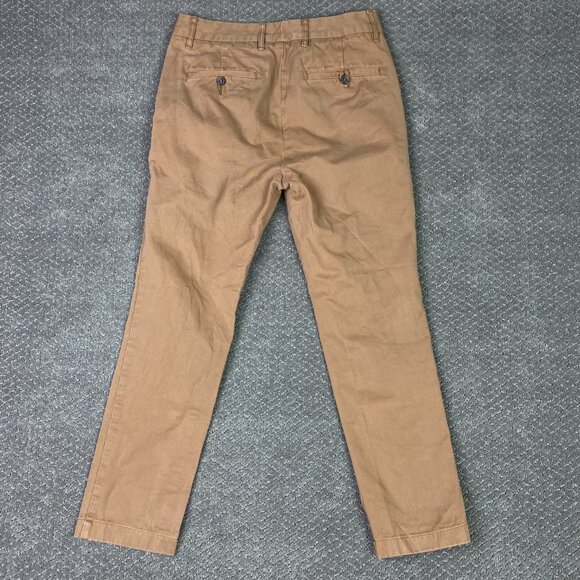 Peter Manning Slim Fit Chino Pants Men's 29 x 27 Measures 29 x 26 Brown Cotton - Picture 3 of 14